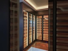 Роскошные современные винные шкафы для гостиной из черного стекла Бренд MINXINLONG