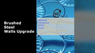 Современные мозаичные стены из нержавеющей стали