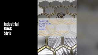 Полосы мозаики из кирпича в индустриальном стиле