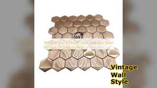 Винтажная мозаика из нержавеющей стали для стен