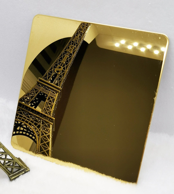 Золото SS PVD покрывает лист нержавеющей стали 3000mm зеркала покрытый золотом 2438mm