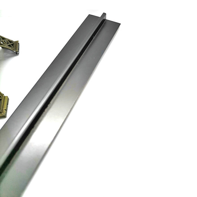 Glass Partition Stainless Steel T Shaped Trim 10mm Wearproof
