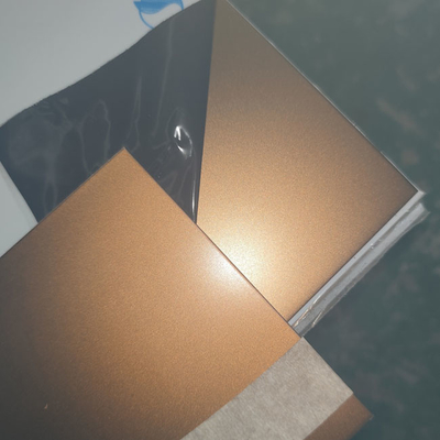 316L PVD Sand Blasted Colored Stainless Steel Sheet Red Copper 1000*2000mm