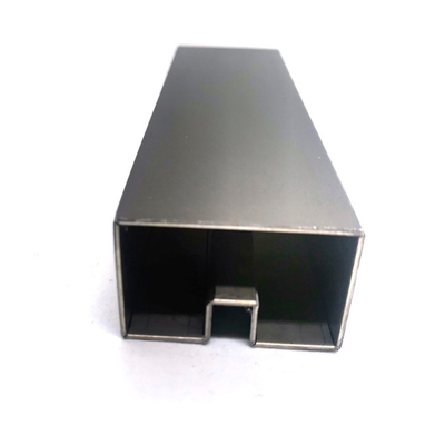 Bead Blasted 12mm Black Stainless Steel Trim Strips JIS 304 1.15mm Thick