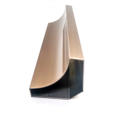 Хорошая цена Отделка нержавеющей стали дуги форменная обнажает розовый волосяный покров 10mm 40mm золота онлайн