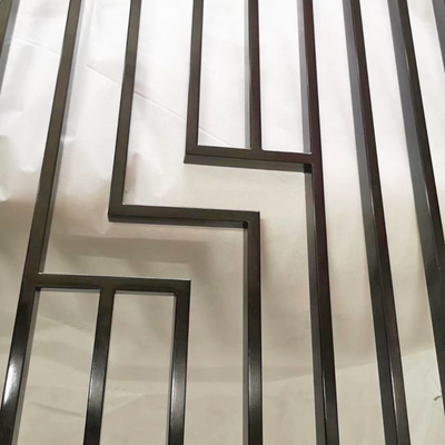 Black Metal Stainless Steel Screen Partition JIS 316 2.2m To 5m