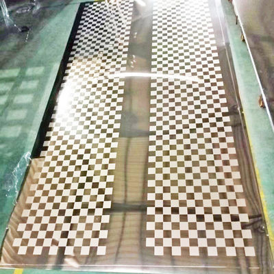 Хорошая цена Простым вытравленный стилем лист нержавеющей стали цвета золота зеркала 8K онлайн