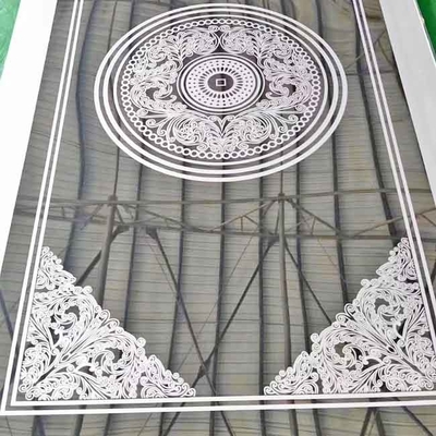 Classic Style Etched Mirror 8K Black Color Stainless Steel Sheet for Elevator Door