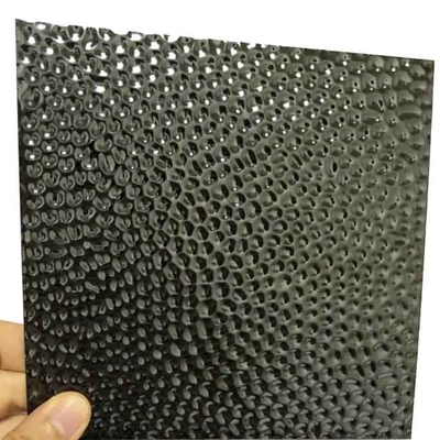 Black Titanium Embossed Stainless Steel Sheet Honeycomb Pattern