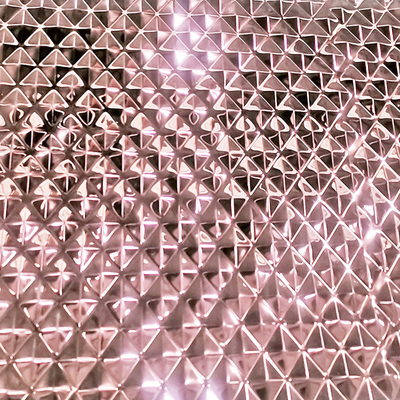 Diamond Shape Embossed Color Stainless Steel Sheet For Interior Decoration