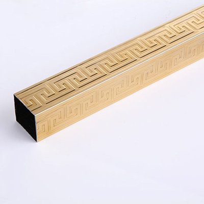 ODM SUS 316L Stainless Steel Tube Pipe Welded Colored Embossed For Gate