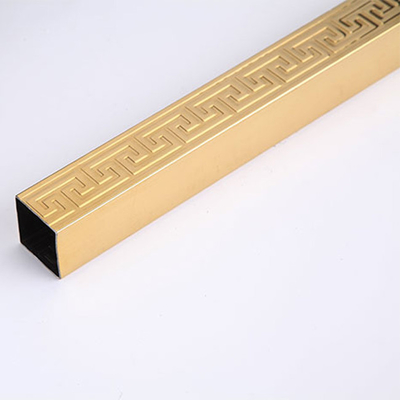 ODM SUS 316L Stainless Steel Tube Pipe Welded Colored Embossed For Gate