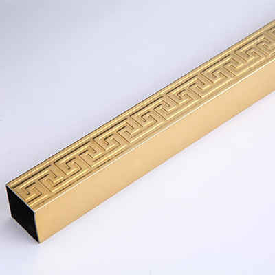 ODM SUS 316L Stainless Steel Tube Pipe Welded Colored Embossed For Gate