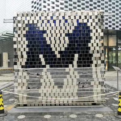 Хорошая цена ODM Splend 304 Декоративные скульптуры из нержавеющей стали в форме буквы M Наружный двор Художественная живопись Цветные скульптуры онлайн