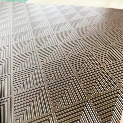 Customized Pattern Etched Stainless Steel Sheet 201 304 430 Rustproof