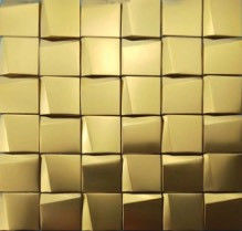 Хорошая цена 48 трапецоидальное украшение кухни плиток мозаики 293×293mm нержавеющей стали 3d онлайн