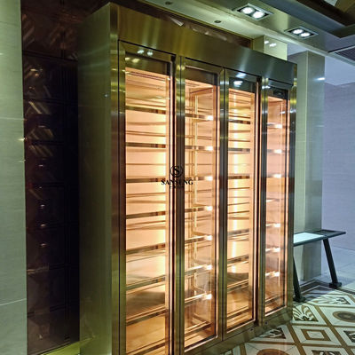 Хорошая цена Шкаф вина нержавеющей стали простого дизайна доступный для пользы домочадца онлайн