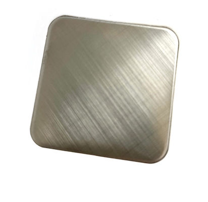 Хорошая цена Горячий продавая перекрестный волосяный покров мычка платины 45 градусов подгонял плиту цвета нержавеющей стали размера от китайца онлайн