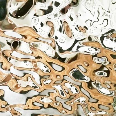 Хорошая цена Производитель Продажа Декорация на заказ Цвет Вода Волна Нержавеющая сталь потолок Стенные панели онлайн