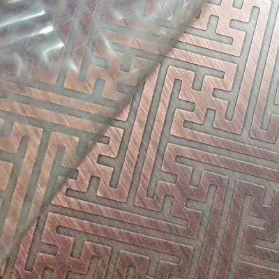 Хорошая цена Дизайнер рекомендовал Красочные пластины из нержавеющей стали Гостиница Художественная инсталляция / ЛОГО Стенный материал 3D лазерный эффект рельефный Глобальный экспорт онлайн