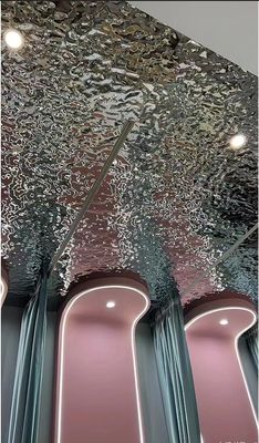 Хорошая цена Водяная волна Сливер зеркало 8k 4 * 8ft 4 * 10 Ft Проект стенного потолка декорации нержавеющей стали онлайн