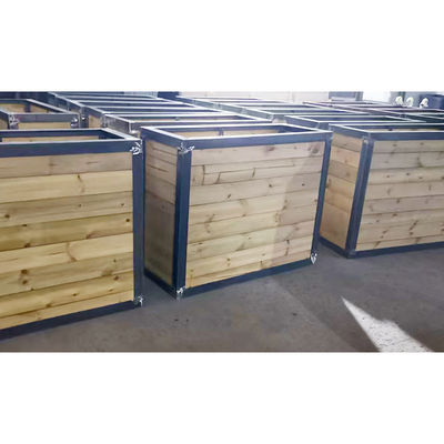 Commerical Outdoor Garden Furniture Metal Public Park Steel Plant Pots Outside Urban Street Flower Pots