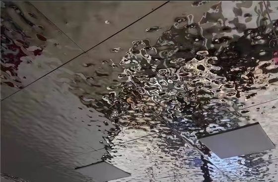 Хорошая цена Серебряный многоцветный 316L 1,2 мм толщина зеркало водяная волна водяная волна панели из нержавеющей стали с соломой онлайн