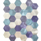 Плитки мозаики антиржавейное 12*12in Hexago металла вибрации алюминиевые
