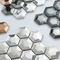 Шестиугольник Rustproof AISI плиток мозаики 3D нержавеющей стали золота зеркала серебряный черный
