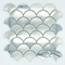 Плитки мозаики ASTM нержавеющей стали формы раковины почищенные щеткой металлом 304 305x305mm