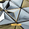 плитка мозаики нержавеющей стали конуса 3D триангулярная для золота серебра отделки стен JIS