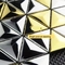 плитка мозаики нержавеющей стали конуса 3D триангулярная для золота серебра отделки стен JIS