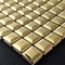 Небольшие плитки мозаики нержавеющей стали золота PVD куба на отделка стен 30.5x30.5cm
