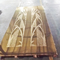 Изготовленный на заказ вытравленный лист нержавеющей стали цвета золота зеркала 8K для лифта