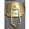 ручка двери 40mm толстая латунная для гравировать медь антиквариата финиша вибрации бронзовую