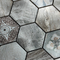 Плитка мозаики камня серого цвета черноты шестиугольника мозаики для Bathroom Backsplash