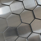 201 304 316l серебряный цвет волосяной покров шестигранной формы из нержавеющей стали мозаичная плитка для отделки стен