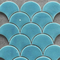 Южная Америка синий зеленый небесно-голубой цвет веерные узоры керамическая мозаичная плитка для украшения стен