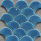 Южная Америка синий зеленый небесно-голубой цвет веерные узоры керамическая мозаичная плитка для украшения стен