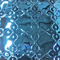 Серебряный драгоценный камень Синяя водная волна рельефная пластина из нержавеющей стали Лист для декорации стены