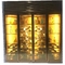 Роскошные стеклянные двери черное золото нержавеющая сталь винные шкафы домашняя гостиная