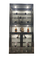 Черное стекло с регулируемой температурой шкафы для вина из нержавеющей стали для декорации магазинов алкоголя