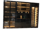 Роскошная столовая мебель современная стеклянная дверь из нержавеющей стали с светодиодным дисплеем