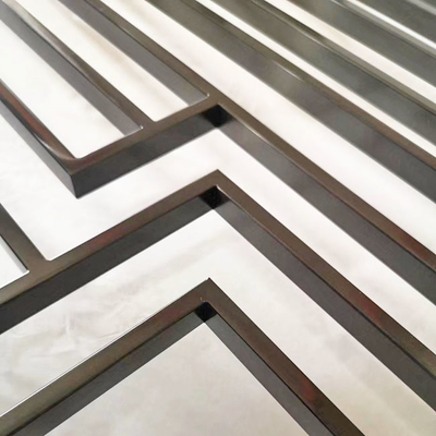 Black Metal Stainless Steel Screen Partition JIS 316 2.2m To 5m