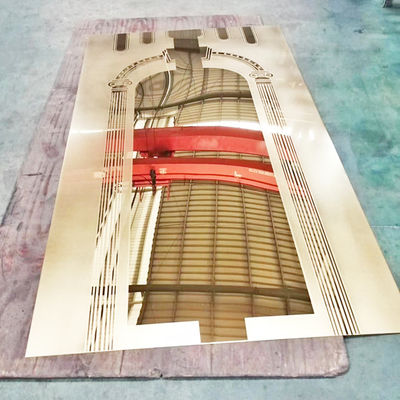 Хорошая цена Шарик классического стиля частично взорвал вытравленный лист нержавеющей стали цвета зеркала онлайн