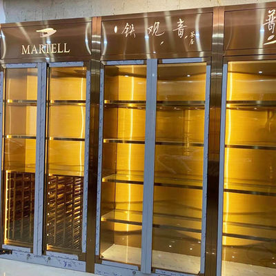 Хорошая цена Шкафы вина стеклянной двери роскошные современные самонаводят онлайн