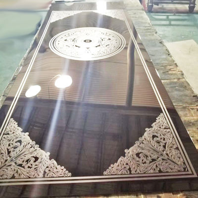 Хорошая цена 4x8 201 304 316l цвет зеркала PVD вытравил лист нержавеющей стали для таможни двери лифта онлайн