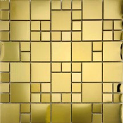 Хорошая цена Мозаика металла квадрата нержавеющей стали 48*48MM красивая для украшать домашнюю столовую гостиницы онлайн
