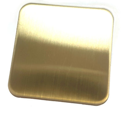 Хорошая цена Шампанский золотой цвет расчесанная линия волос Окончание 201J1 Нержавеющая сталь Лист с анти пальцем отпечаток онлайн