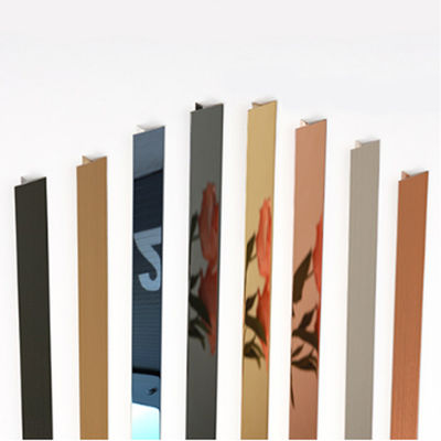 Хорошая цена 2000 мм Длина Металлическая щетка Нержавеющая сталь плитка Оформление формы U Декорация лифта онлайн